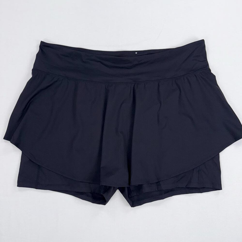 Old Navy Women's Powersoft High Rise Skort Go-Dry 4X Black